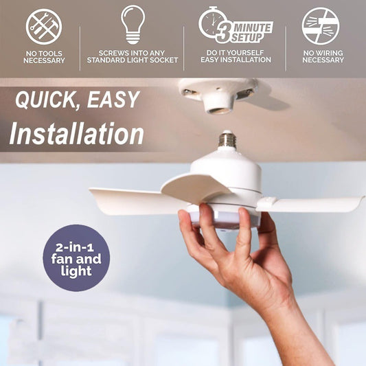 Integrated LED Fan Light with remote control