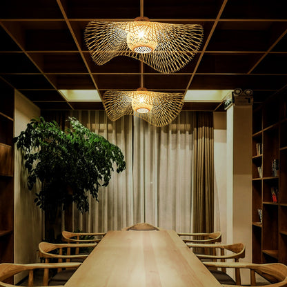 Japanese Personality Zen Bamboo Ceiling Lamp